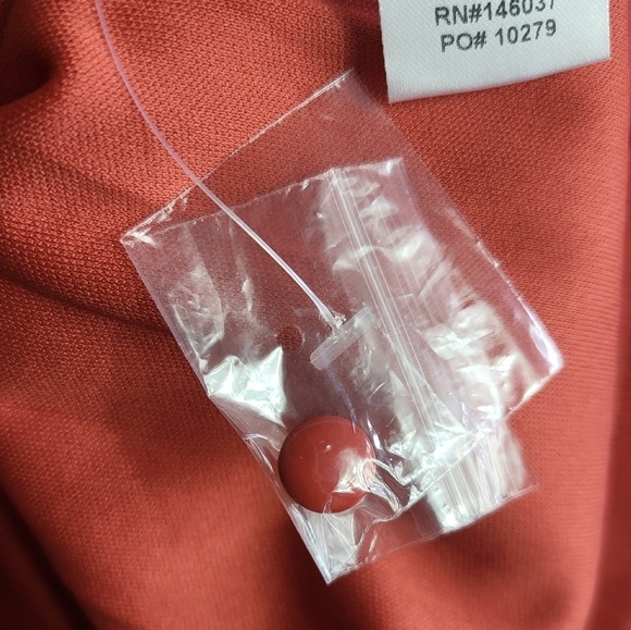 Baltic Born Celine Faux Wrap Long Sleeve Chiffon Bridesmaid Dress Rust Red Small - Picture 11 of 11